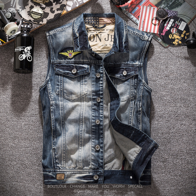 Fashion Jean Waistcoat Motorcy - Men'S Fashion Vest With Jeans recensione e prezzo