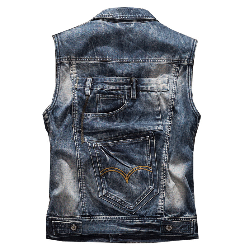 Fashion Jean Waistcoat Motorcy - Men'S Fashion Vest With Jeans recensione e prezzo