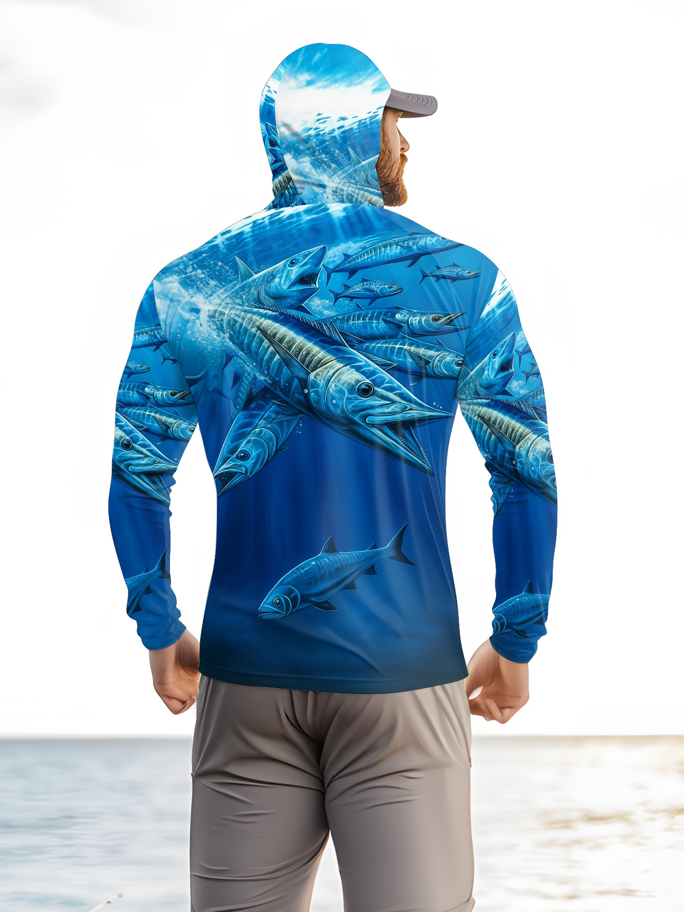 Men Hood Fishing Shirt long sl - Men Fashion Upper recensione e prezzo