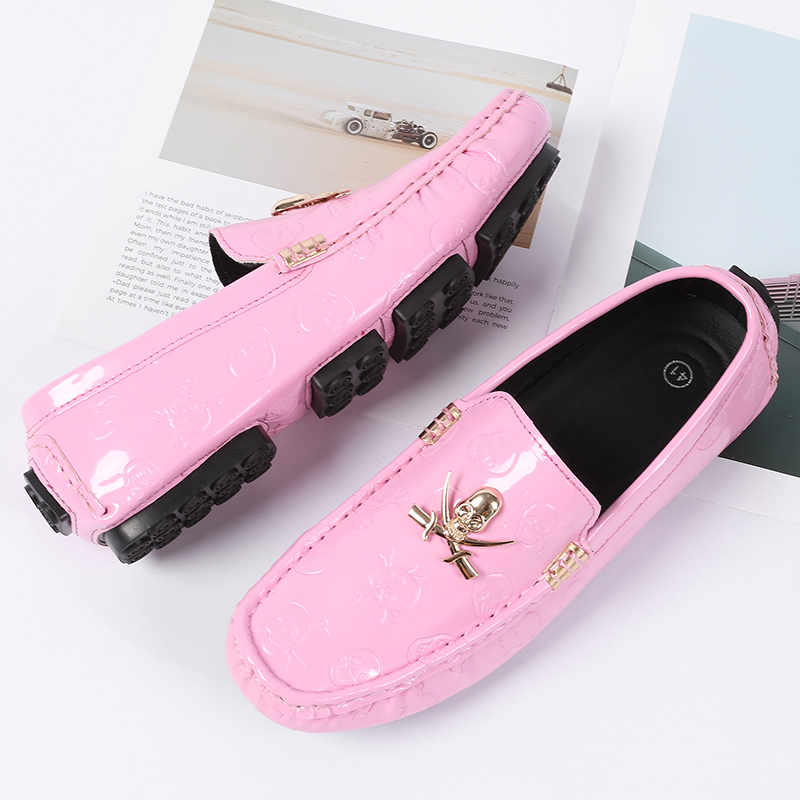 Men Quality Shoes Shine Skull  - Suede Loafers Men recensione e prezzo