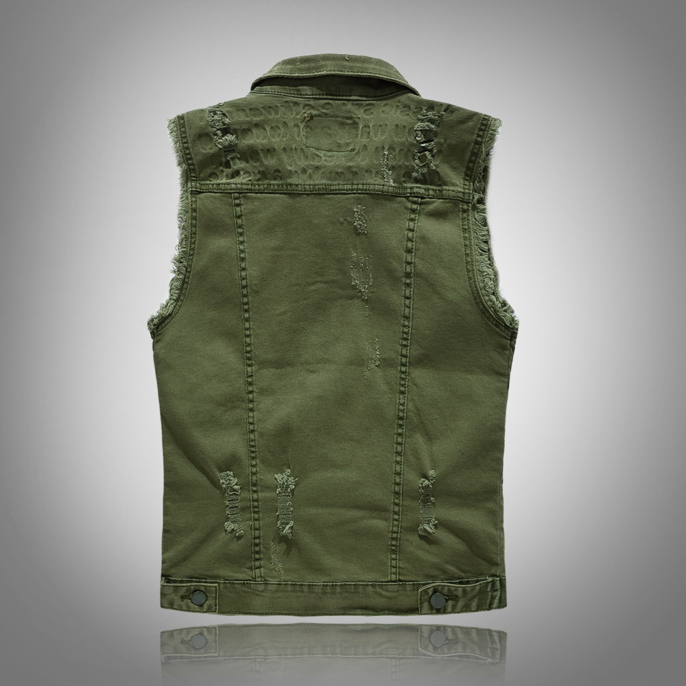 New Fashion Men Green Casual R - Men'S Fashion Vest With Jeans recensione e prezzo
