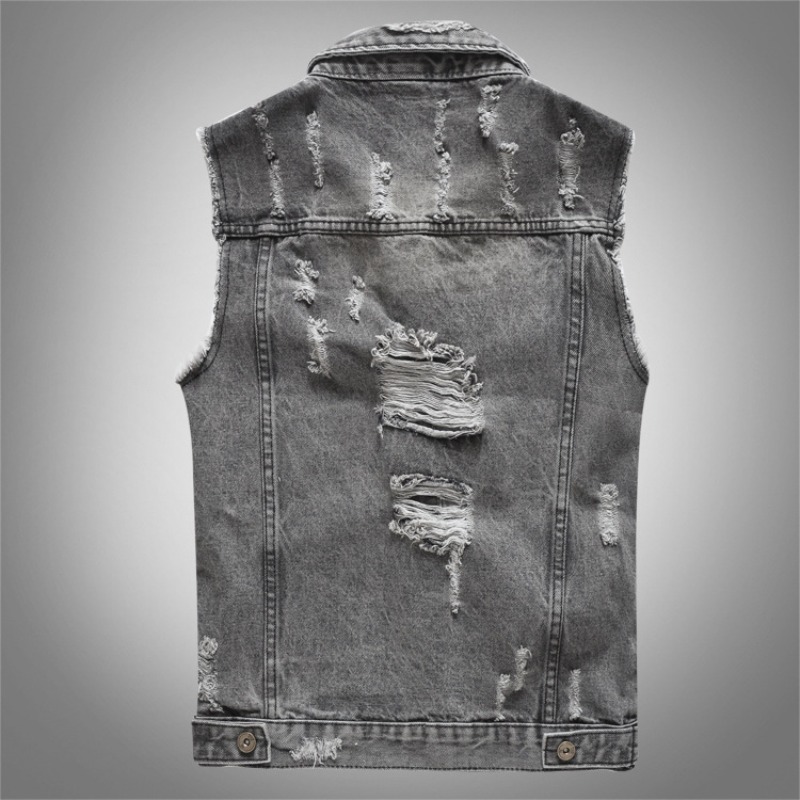 New Fashion Men Retro Grey Den - Men'S Fashion Vest With Jeans recensione e prezzo