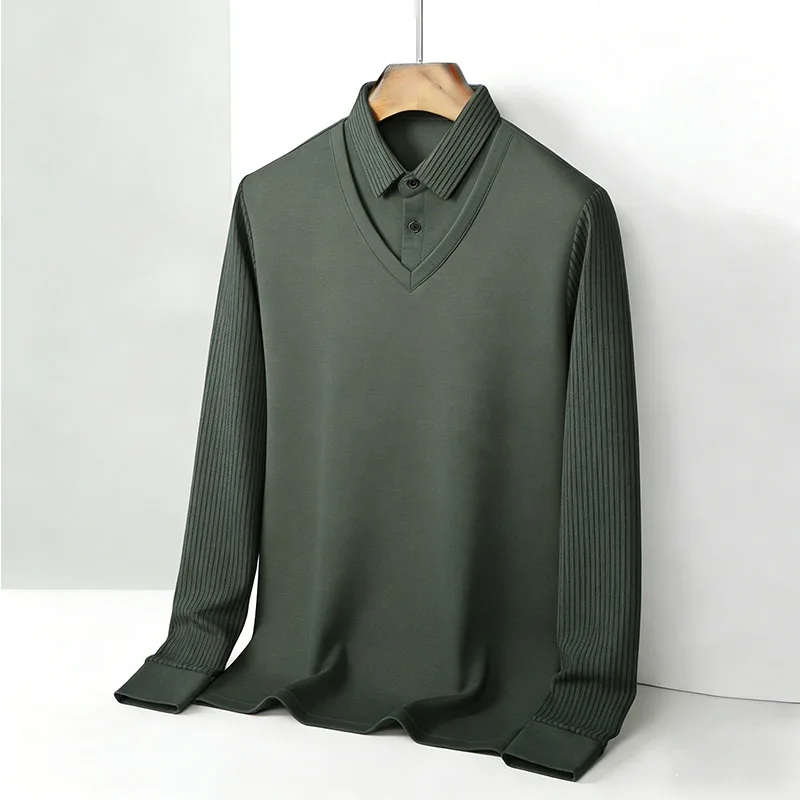 Men's Fake Two Piece Shirt Col - Men Fashion Upper recensione e prezzo