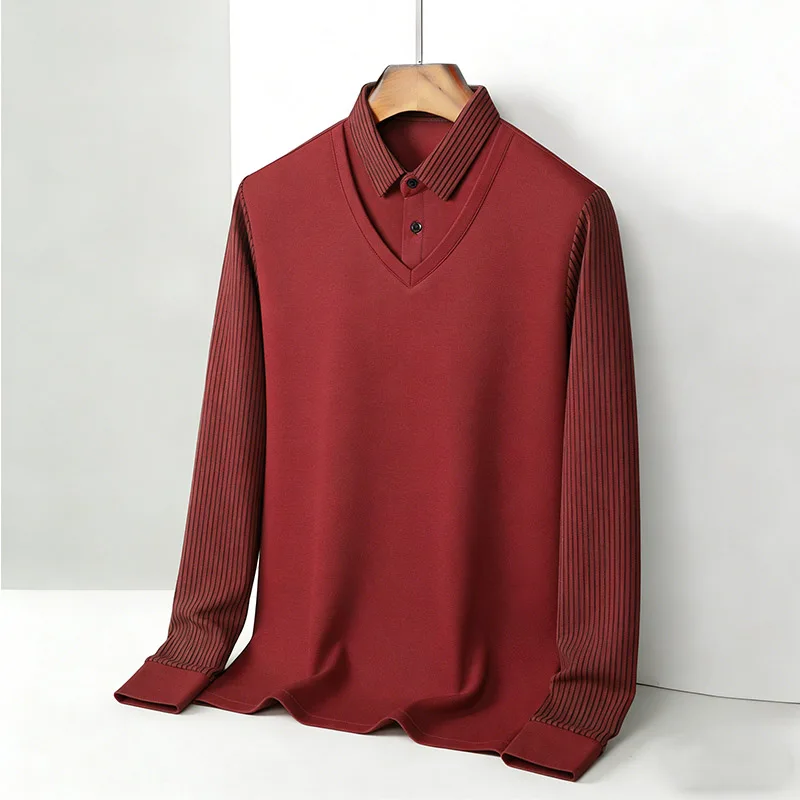Men's Fake Two Piece Shirt Col - Men Fashion Upper recensione e prezzo