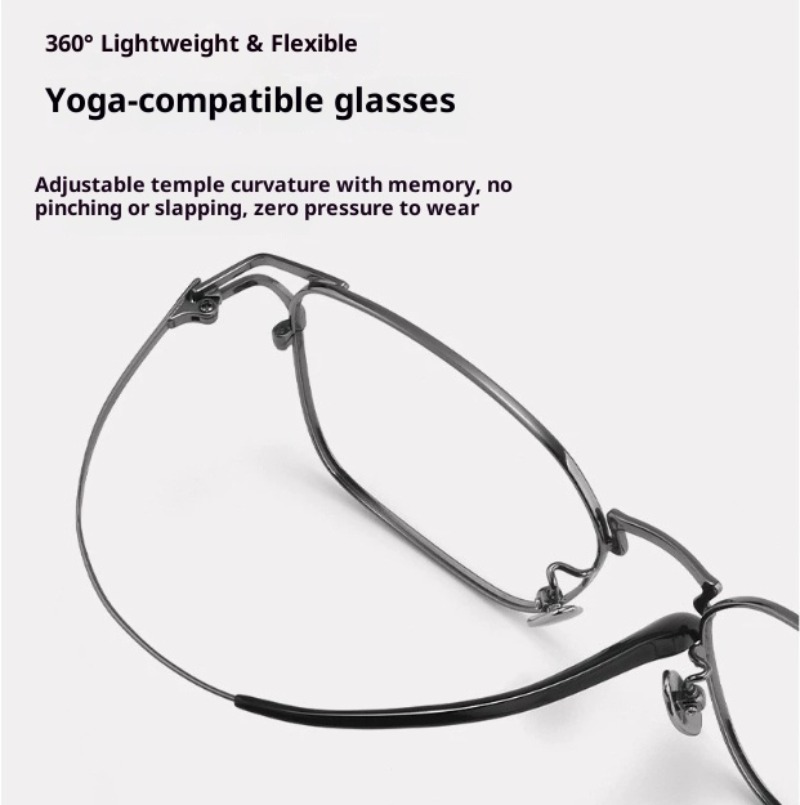 SO POTENT Men Titanium Alloy O - Men'S Fashion Non Prescription Glasses recensione e prezzo