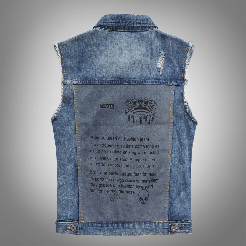 New Fashion Men Blue Casual Ri - Men'S Fashion Vest With Jeans recensione e prezzo