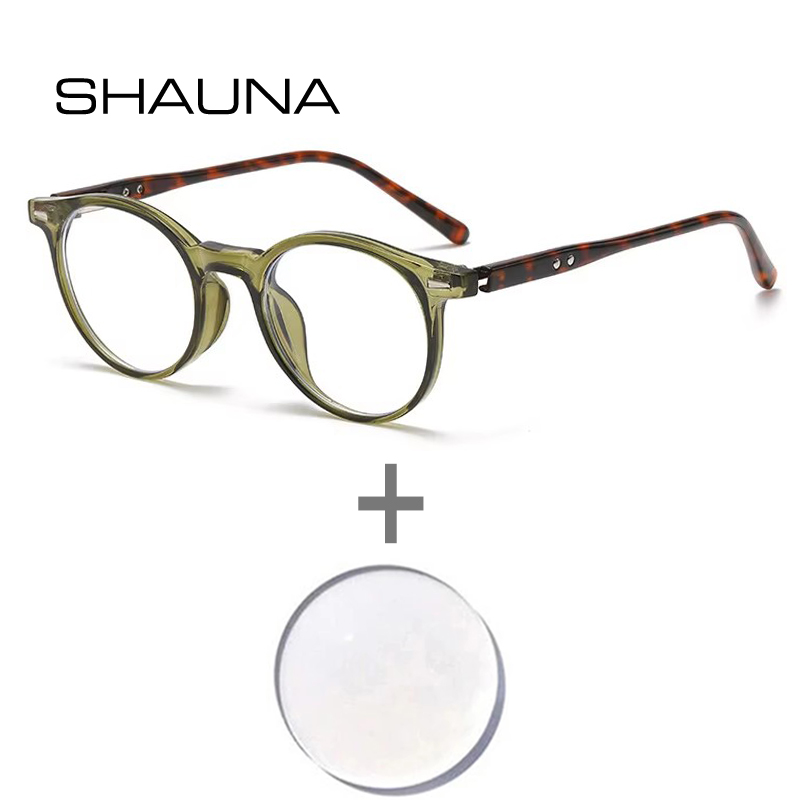 SHAUNA Retro Rivets Round Punk - Mens Fashion Reading Glasses recensione e prezzo
