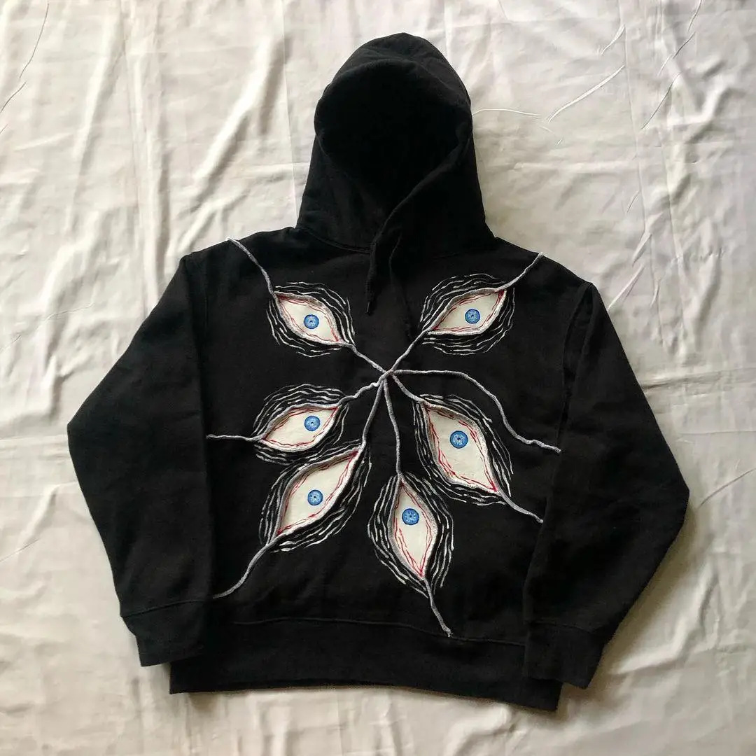 Men Clothing Y2K Demon Eyes Se - Men'S Fashion Hoodies recensione e prezzo